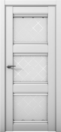 Межкомнатная дверь с экошпоном Aurum Doors Кобальт Co 24 Манхэттен Стекло Ромб — фото 1