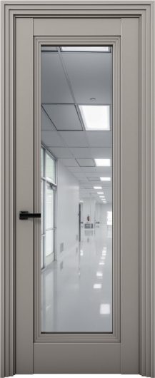 Межкомнатная дверь с экошпоном Aurum Doors Кобальт Co 38 Варм грей Зеркало — фото 1