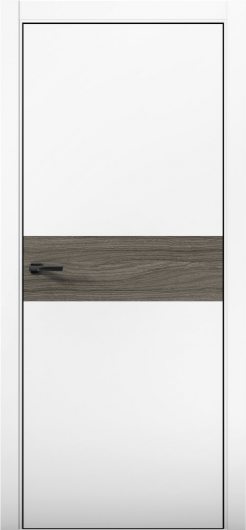 Межкомнатная дверь с экошпоном Aurum Doors Паладий Pd 5 Аляска Black Edition Дуб Миндаль — фото 1