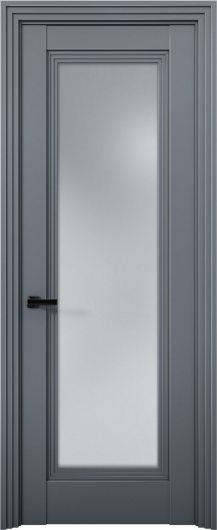 Межкомнатная дверь с экошпоном Aurum Doors Кобальт Co 38 Антрацит Сатинат — фото 1