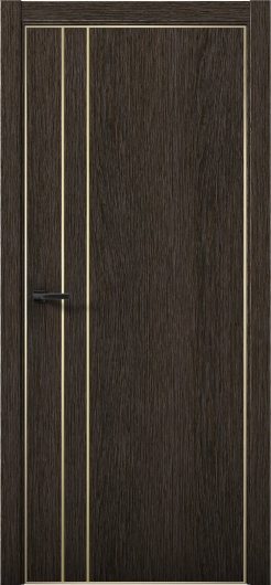 Межкомнатная дверь с экошпоном Aurum Doors Плутоний Pu 4 Дуб Темный Gold Edition — фото 1