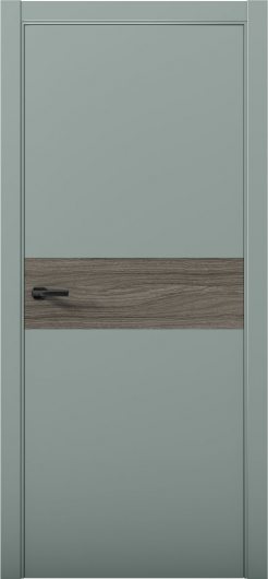 Межкомнатная дверь с экошпоном Aurum Doors Паладий Pd 5 Deep Green Кромка ABC Дуб Миндаль — фото 1