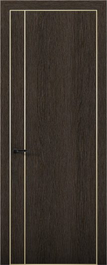 Межкомнатная дверь с экошпоном Aurum Doors Плутоний Pu 10 Дуб Темный Gold Edition — фото 1