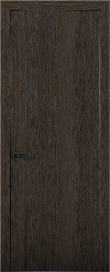 Межкомнатная дверь с экошпоном Aurum Doors Плутоний Pu 10 Дуб Темный Black Edition — фото 1