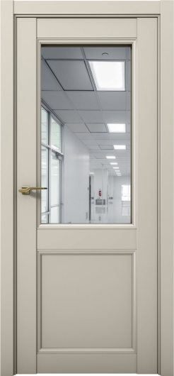 Межкомнатная дверь с экошпоном Aurum Doors Кобальт Co 33 Силк грей Зеркало — фото 1