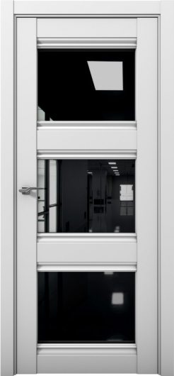 Межкомнатная дверь с экошпоном Aurum Doors Кобальт Co 24 Манхэттен Черный лакобель — фото 1