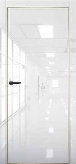 Межкомнатная дверь с экошпоном Aurum Doors Платина Pt 1 Crystall White Gold Edition — фото 1