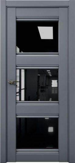 Межкомнатная дверь с экошпоном Aurum Doors Кобальт Co 24 Антрацит Черный лакобель — фото 1