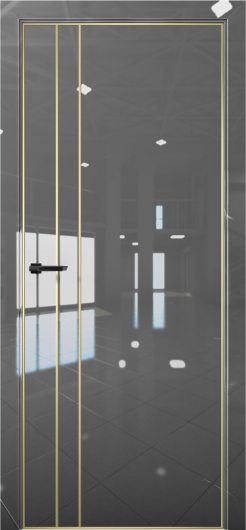 Межкомнатная дверь с экошпоном Aurum Doors Платина Pt 4 Crystall Gray Gold Edition — фото 1