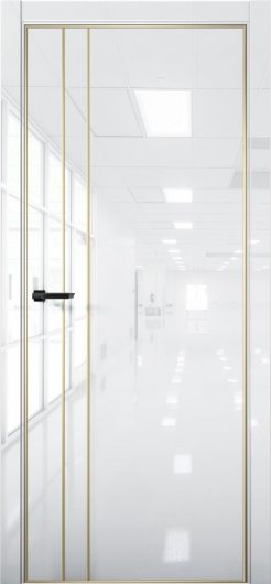 Межкомнатная дверь с экошпоном Aurum Doors Платина Pt 4 Crystall White Gold Edition — фото 1