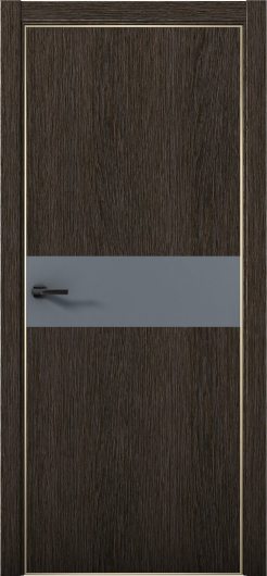 Межкомнатная дверь с экошпоном Aurum Doors Плутоний Pu 5 Дуб Темный Gold Edition Антрацит — фото 1