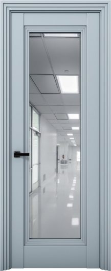 Межкомнатная дверь с экошпоном Aurum Doors Кобальт Co 38 Deep Blue Зеркало — фото 1