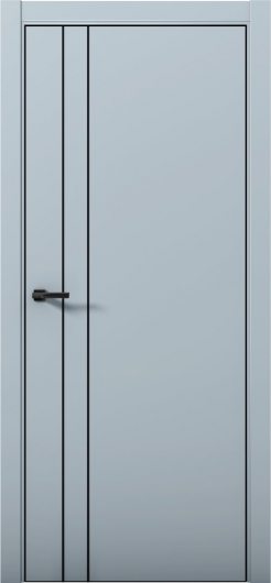 Межкомнатная дверь с экошпоном Aurum Doors Паладий Pd 4 Deep Blue Black Edition — фото 1