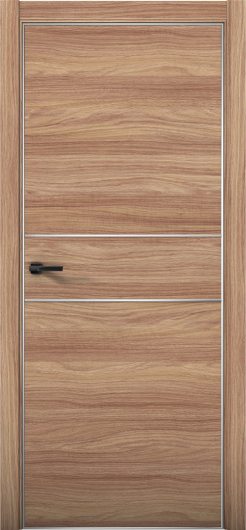 Межкомнатная дверь с экошпоном Aurum Doors Плутоний Pu 3 Дуб Натуральный Анодированная кромка Al — фото 1