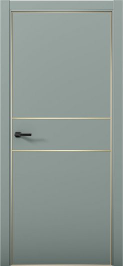 Межкомнатная дверь с экошпоном Aurum Doors Паладий Pd 3 Deep Green Gold Edition — фото 1