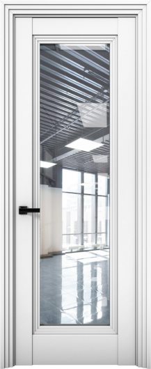 Межкомнатная дверь с экошпоном Aurum Doors Кобальт Co 38 Аляска Прозрачное стекло — фото 1