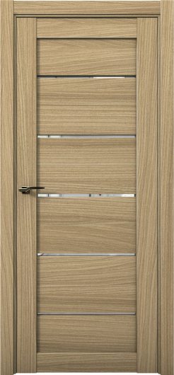 Межкомнатная дверь с экошпоном Aurum Doors Кобальт Co 1 Дуб Светлый Зеркало — фото 1