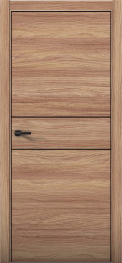 Межкомнатная дверь с экошпоном Aurum Doors Плутоний Pu 3 Дуб Натуральный Black Edition — фото 1