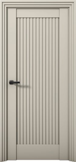 Межкомнатная дверь с экошпоном Aurum Doors Никель Ni 1 Силк грей — фото 1