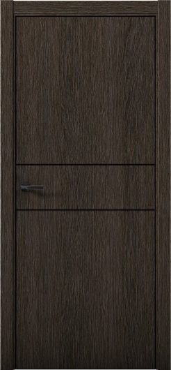 Межкомнатная дверь с экошпоном Aurum Doors Плутоний Pu 3 Дуб Темный Black Edition — фото 1
