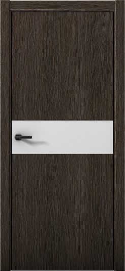 Межкомнатная дверь с экошпоном Aurum Doors Плутоний Pu 5 Дуб Темный Black Edition Манхэттен — фото 1
