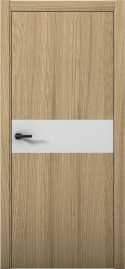 Межкомнатная дверь с экошпоном Aurum Doors Плутоний Pu 5 Дуб Светлый Кромка ABC Манхэттен — фото 1