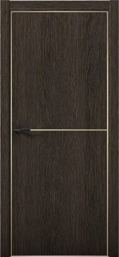 Межкомнатная дверь с экошпоном Aurum Doors Плутоний Pu 2 Дуб Темный Gold Edition — фото 1