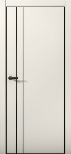Межкомнатная дверь с экошпоном Aurum Doors Паладий Pd 4 Магнолия Black Edition — фото 1
