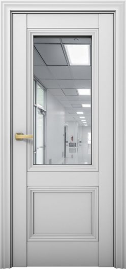 Межкомнатная дверь с экошпоном Aurum Doors Кобальт Co 31 Манхэттен Зеркало — фото 1