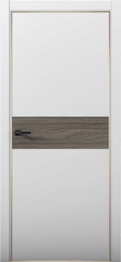 Межкомнатная дверь с экошпоном Aurum Doors Паладий Pd 5 Манхэттен Gold Edition Дуб Миндаль — фото 1