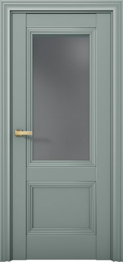 Межкомнатная дверь с экошпоном Aurum Doors Кобальт Co 31 Deep Green Графит — фото 1
