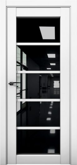 Межкомнатная дверь с экошпоном Aurum Doors Кобальт Co 23 Аляска Черный лакобель — фото 1