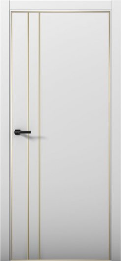 Межкомнатная дверь с экошпоном Aurum Doors Паладий Pd 4 Манхэттен Gold Edition — фото 1