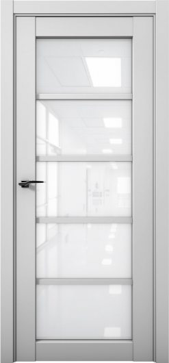 Межкомнатная дверь с экошпоном Aurum Doors Кобальт Co 23 Манхэттен Белый лакобель — фото 1
