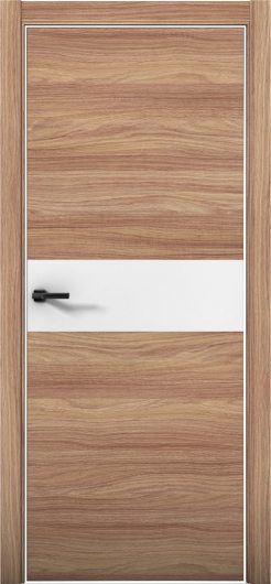 Межкомнатная дверь с экошпоном Aurum Doors Плутоний Pu 5 Дуб Натуральный Al White Аляска — фото 1