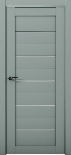 Межкомнатная дверь с экошпоном Aurum Doors Кобальт Co 1 Deep Green Сатинат — фото 1