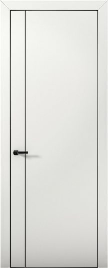 Межкомнатная дверь с экошпоном Aurum Doors Палладий Pd 10 Милк Black Edition — фото 1