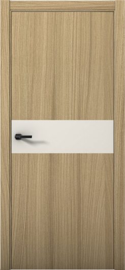 Межкомнатная дверь с экошпоном Aurum Doors Плутоний Pu 5 Дуб Светлый Кромка ABC Магнолия — фото 1