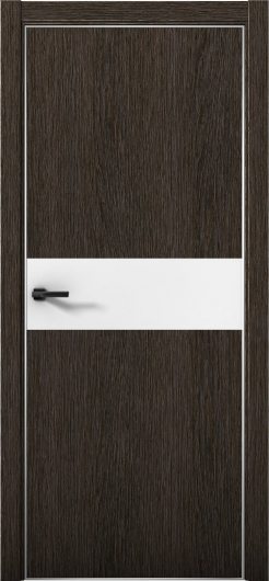 Межкомнатная дверь с экошпоном Aurum Doors Плутоний Pu 5 Дуб Темный Анодированная кромка Al Аляска — фото 1