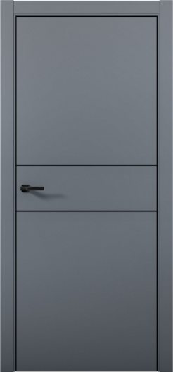 Межкомнатная дверь с экошпоном Aurum Doors Паладий Pd 3 Антрацит Black Edition — фото 1