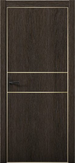 Межкомнатная дверь с экошпоном Aurum Doors Плутоний Pu 3 Дуб Темный Gold Edition — фото 1