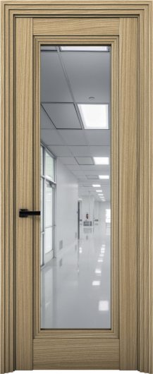 Межкомнатная дверь с экошпоном Aurum Doors Кобальт Co 38 Дуб Светлый Зеркало — фото 1