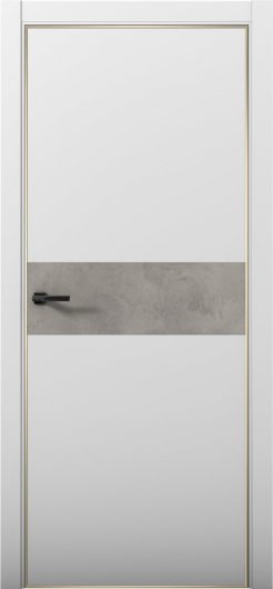 Межкомнатная дверь с экошпоном Aurum Doors Паладий Pd 5 Манхэттен Gold Edition Бетон LOFT — фото 1