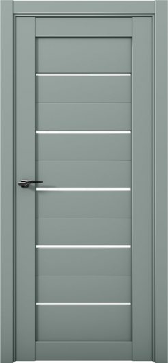 Межкомнатная дверь с экошпоном Aurum Doors Кобальт Co 1 Deep Green Белый лакобель — фото 1