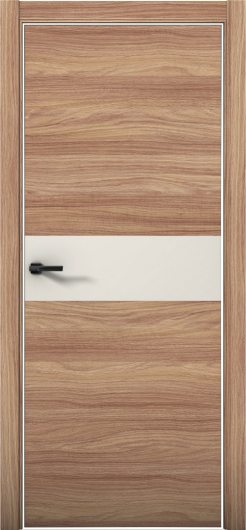 Межкомнатная дверь с экошпоном Aurum Doors Плутоний Pu 5 Дуб Натуральный Al White Магнолия — фото 1
