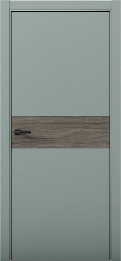 Межкомнатная дверь с экошпоном Aurum Doors Паладий Pd 5 Deep Green Black Edition Дуб Миндаль — фото 1