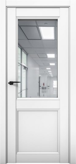 Межкомнатная дверь с экошпоном Aurum Doors Кобальт Co 33 Аляска Зеркало — фото 1