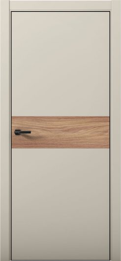 Межкомнатная дверь с экошпоном Aurum Doors Паладий Pd 5 Силк Грей Black Edition Дуб Натуральный — фото 1