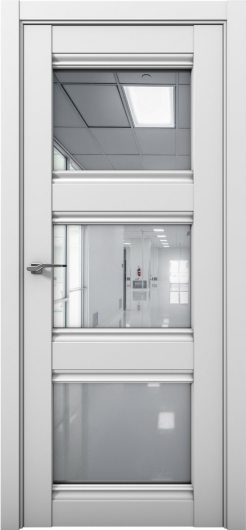 Межкомнатная дверь с экошпоном Aurum Doors Кобальт Co 24 Манхэттен Зеркало — фото 1
