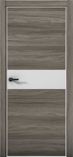 Межкомнатная дверь с экошпоном Aurum Doors Плутоний Pu 5 Дуб Миндаль Al White Манхэттен — фото 1